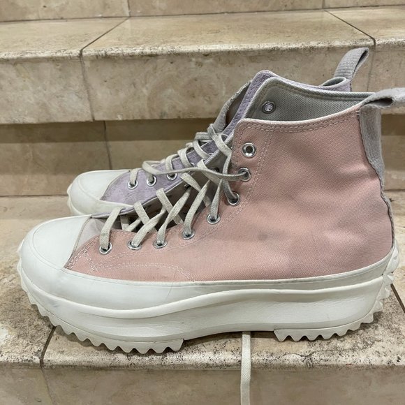 Converse Run Star Hike High Top Platform Shoes Sneakers Pink Purple, Mens 11.5 - Picture 10 of 15
